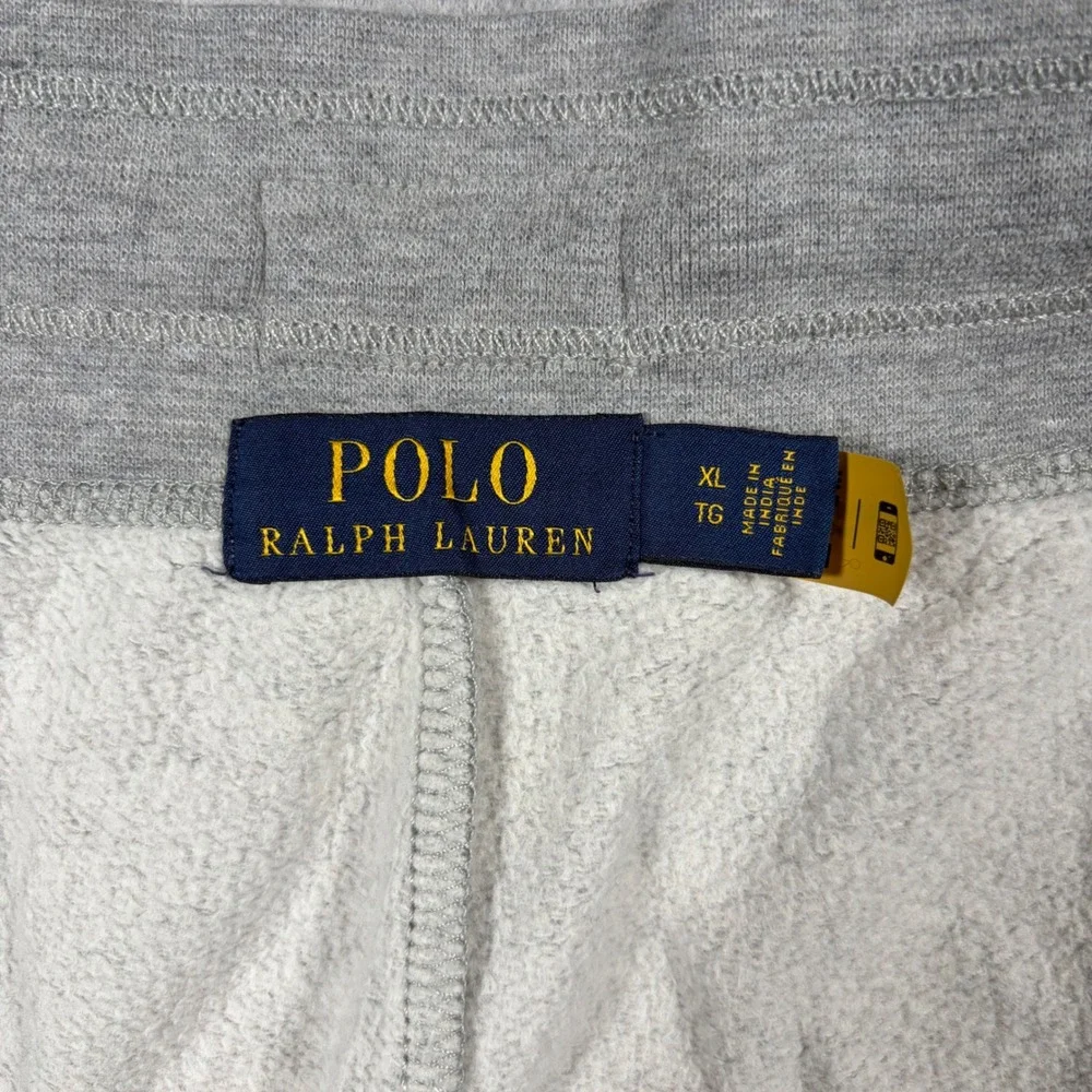 Polo Ralph Lauren Sweatpants Mens XL Gray Fleece Logo Joggers Pants Spellout